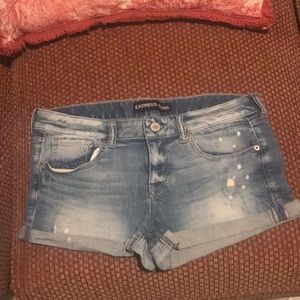 Express denim shorts